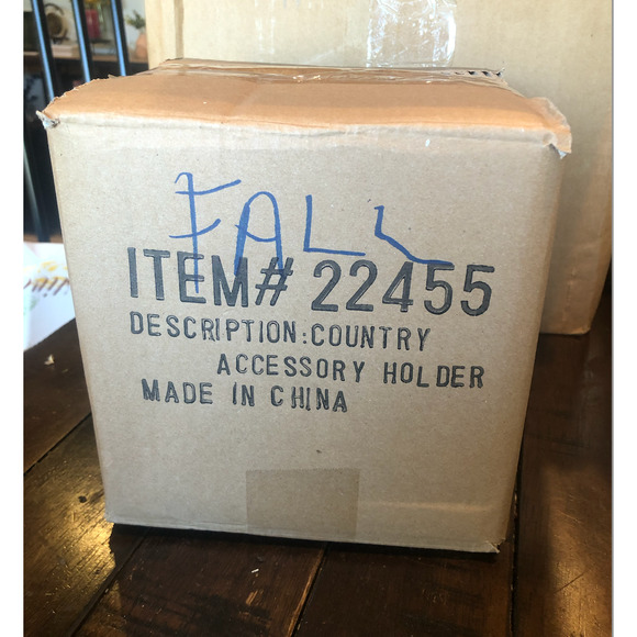 NIB 90's Vintage Collections Etc Fall Country Napkin Salt Pepper Set Farm Ranch - Picture 14 of 14